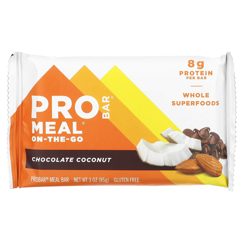 ProBar, Meal On the Go Bar, батончик с шоколадом и кокосом, 12 батончиков по 85 г (3 унции)