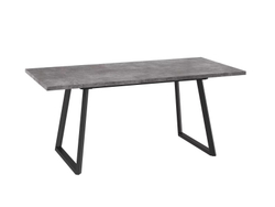 Стол LOFT-140, раздвижной 140(180)х85, ДЫМЧАТАЯ КЕРАМИКА/ЧЕРНЫЙ, (2 упак.)