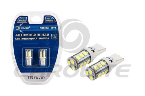 Лампа светодиодная 12V 5W без цоколя белый 15 SMD 2 шт. блистер Xenite