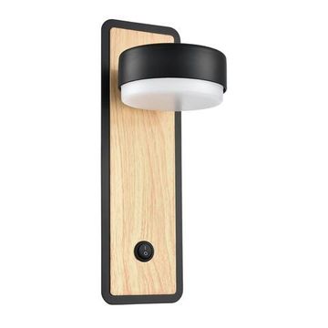 8264/1W COMFI LN26 432 металл, черный/дерево Бра GX53 LED 1*7W 220V LELAND