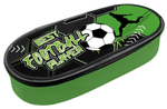Пенал-косметичка объемный, жесткий, печать на ткани 210*85*50 "Планета футбола 2025"