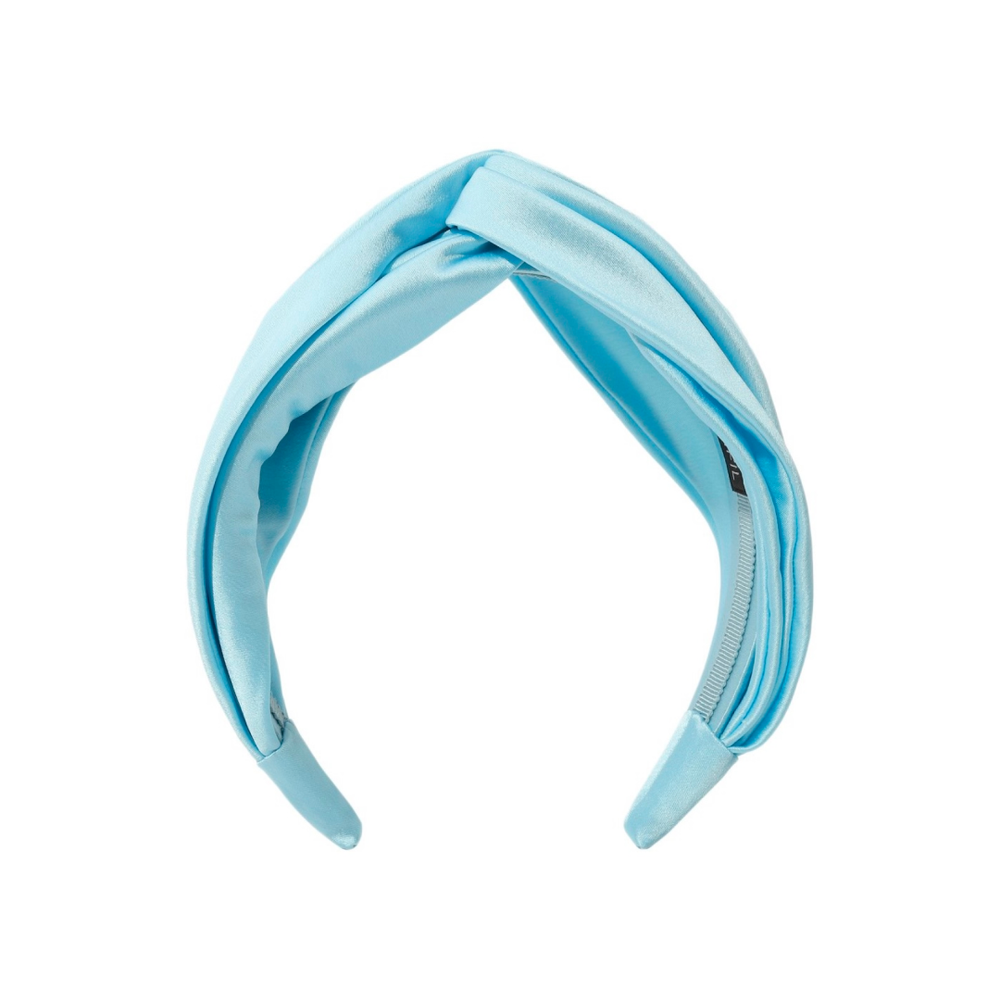 Ободок-узел голубой