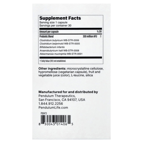 Pendulum, Metabolic Daily, 30 капсул