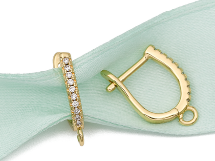 Швензы "Дорожка" 18мм, со стразами