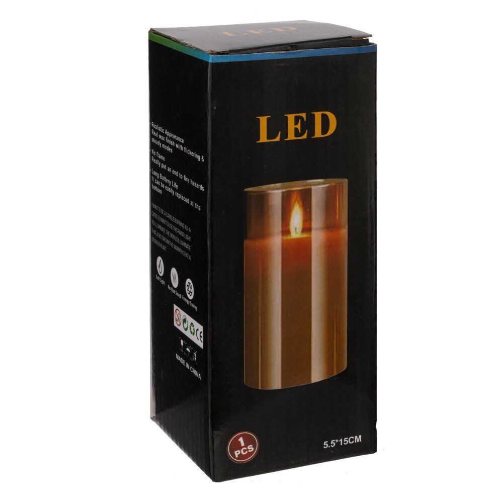 GAEM Изделие декоративное "Свеча" (подсветка, 1xCR2032 н/п), D 5.5 см, L5,5 W5,5 H10 см