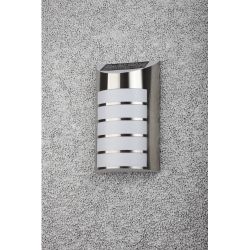 Светильник уличный ЭРА ERAFS024-40 настенный Сталь на солнечной батарее 5LED 17lm | Садовые фасадные светильники