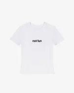 Футболка Kraizy Stripes Slim Not Fun белая