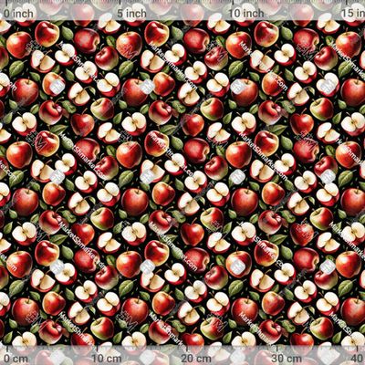 Сочные яблоки на чёрном 1 by Лиса Алиса 536 DPI