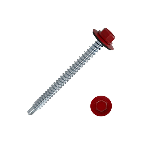 Саморез кровельный RAL3005 5,5х19 красное вино 300шт/упак