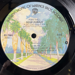 Винтажная виниловая пластинка LP Deep Purple Fireball (США 1974)