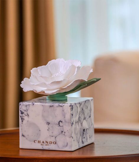 White Marble, ароматический диффузор с необычными палочками, Chando