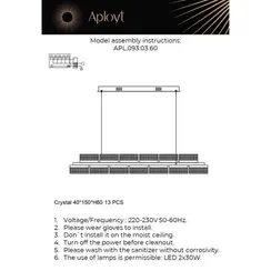 Люстра подвесная APL.093.03.60