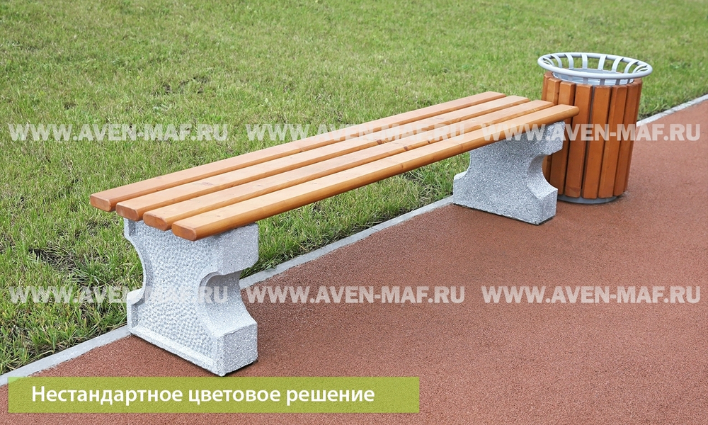 Скамейка на бетонном основании