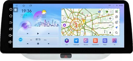 Магнитола для Volkswagen Tiguan 1 2007-2016, Golf Plus (любая кнопка, рамка серебро 10) - FarCar монитор 12.3" 2K QLED на Android 14, TS10, CarPlay, 4G SIM-слот