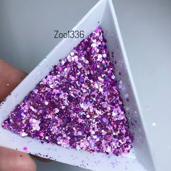 Zoo nail Микс шестигранников "Диско соты" 1336, 2гр