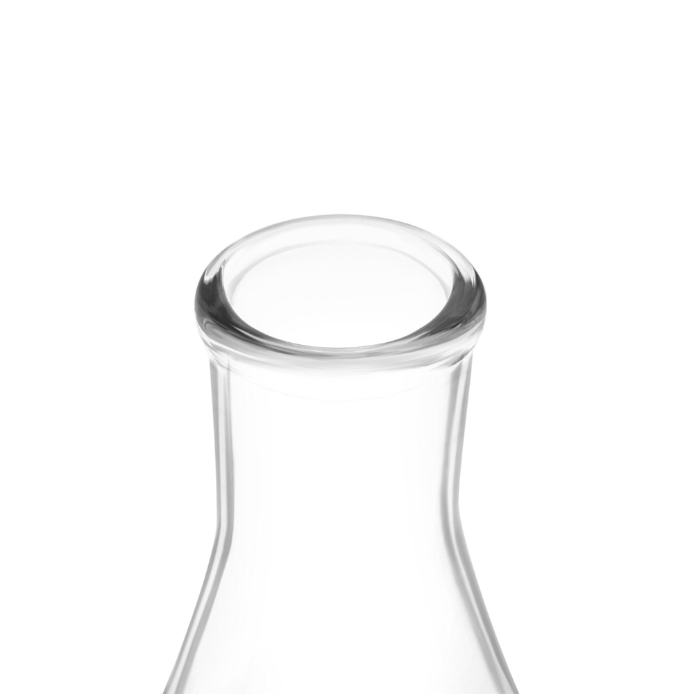 Колба коническая, 5000 мл, узкое горло, с резиновой пробкой