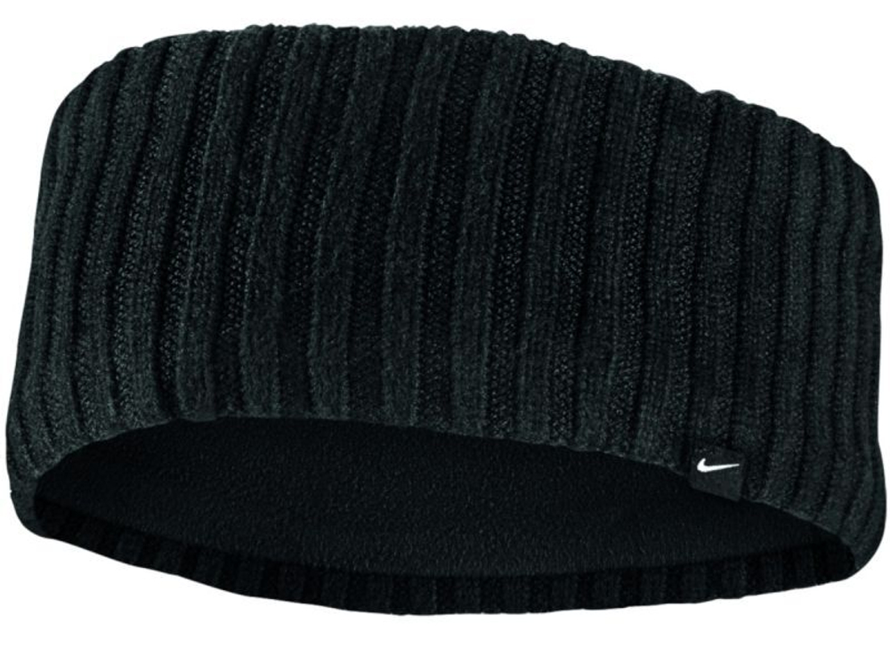 Теннисная бандана Nike Knit Headband - black/silver