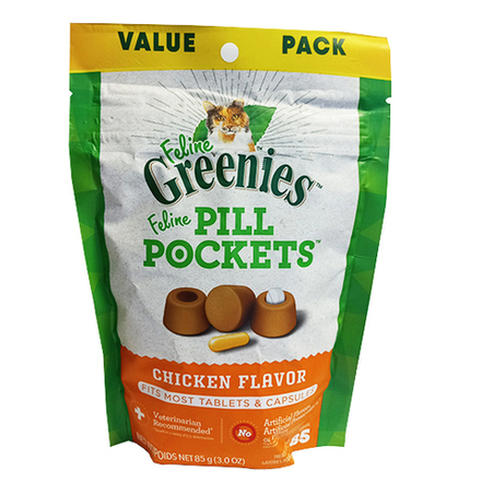 Greenies Pill Pockets Кармашки для таблеток, для кошек