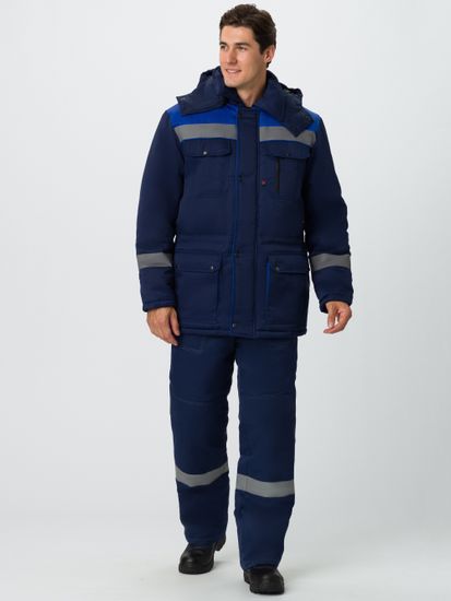 Костюм зимний "Нейч-2" СОП полукомбинезон (т.синий/васильковый)