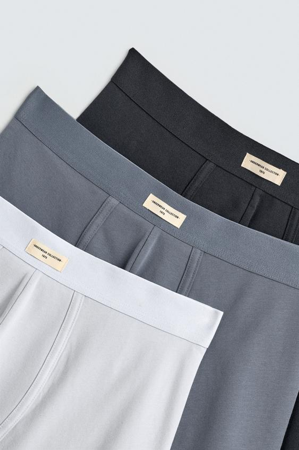 ZARA НАБОР ИЗ ТРЕХ ТРУСОВ-БОКСЕРОВ SOFT, РАЗНОЦВЕТНЫЙ