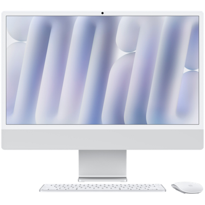 24-inch iMac with Retina 4.5K display: Apple M4 chip with 10‑core CPU and 10‑core GPU, 16GB, 512GB SSD - Silver,Model A3137
