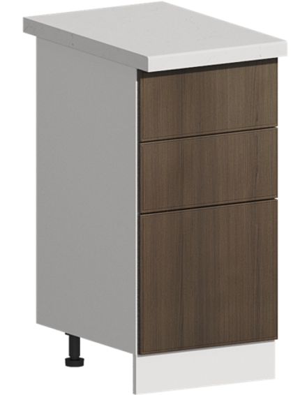 Кухня Модуль ШН3Я 400 Белый / Дуб французский