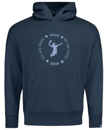 Мужская теннисная кофта Head Padel Hoodie - небесный