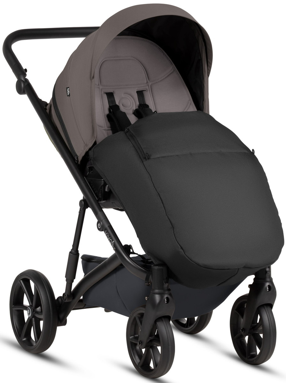 Детская коляска Tutis Viva 6 Plus Essential 3 в 1 с автокреслом Elo Lux EduSky Black 1612072 Periscape