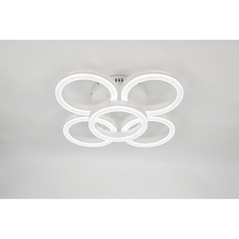 Светильник потолочный светодиодный Rivoli Juniper 6187-701 LED 75Вт 3000-6000К белый с пультом | Rivoli