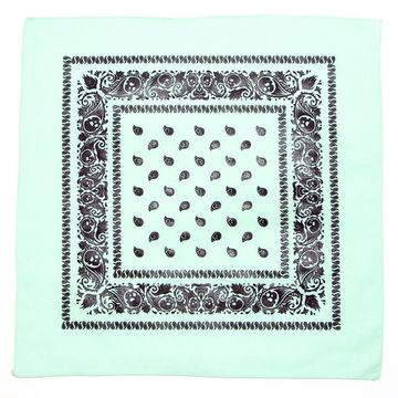 Бандана Фисташковая с черепами в огурцах (307)