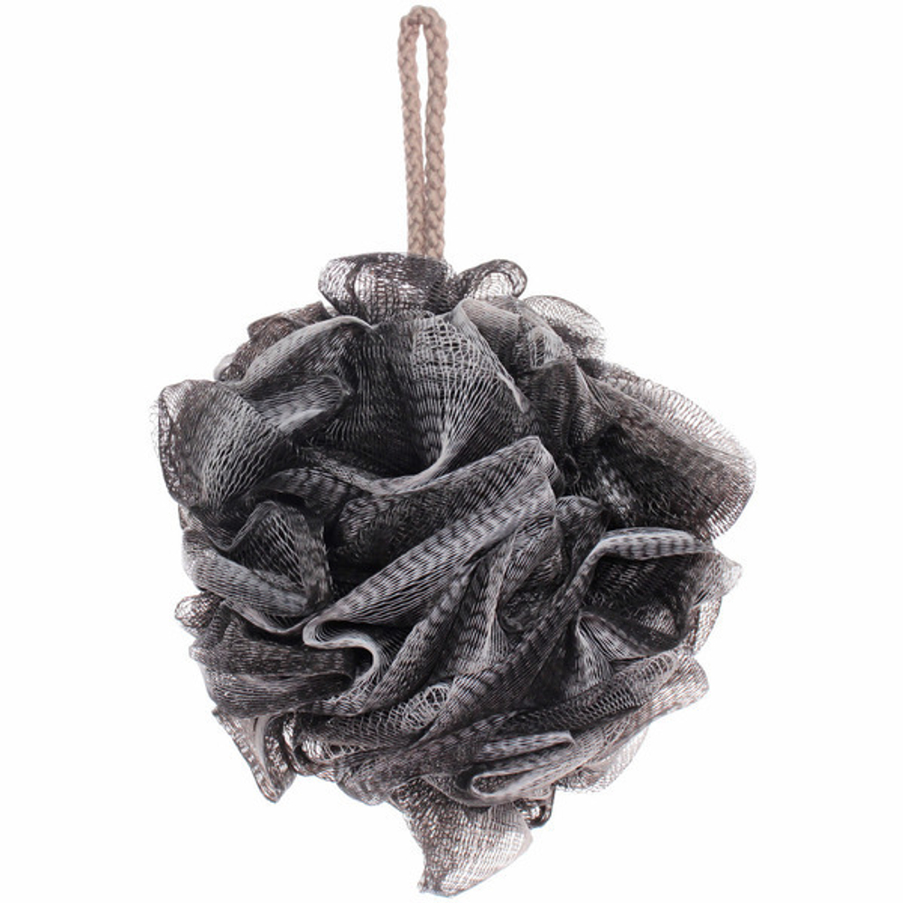 Мочалка нейлоновая «Premium - FAGORA», цвет белый / черный, 50гр (ZIP пакет)