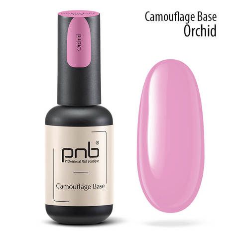 Camouflage rubber base PNB, Orchid, purple 8 ml/Камуфлирующая база орхидея, лиловая, 8 мл