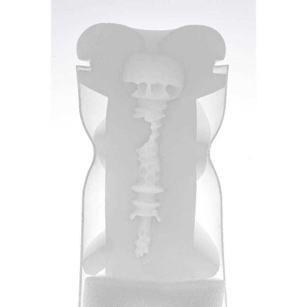 Мастурбатор из силиконового геля Genmu Torpedo Weapon, серый (Цвет: Синий и серый, Вкладка белая)