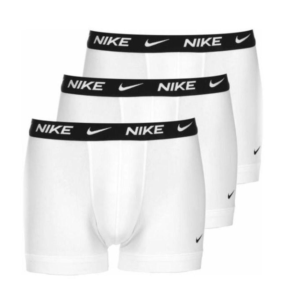 Мужские спортивные боксеры Nike Everyday Cotton Stretch Trunk 3P - белый