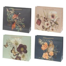 GAEM Пакет подарочный (бумага 210г/м2, блок микс 12шт), L38 W12 H32 см, 4в.