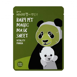 Holika Holika Baby Pet Magic Mask Sheet Vitality Panda маска-мордочка тканевая тонизирующая (панда)