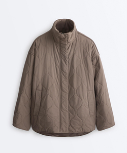 Oysho Утепленная водоотталкивающая куртка FELLEX® AEROGEL, линялый фиолетовый