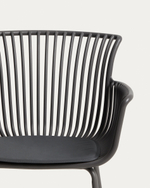 Уличный стул Surpika из пластика и графитовой стали