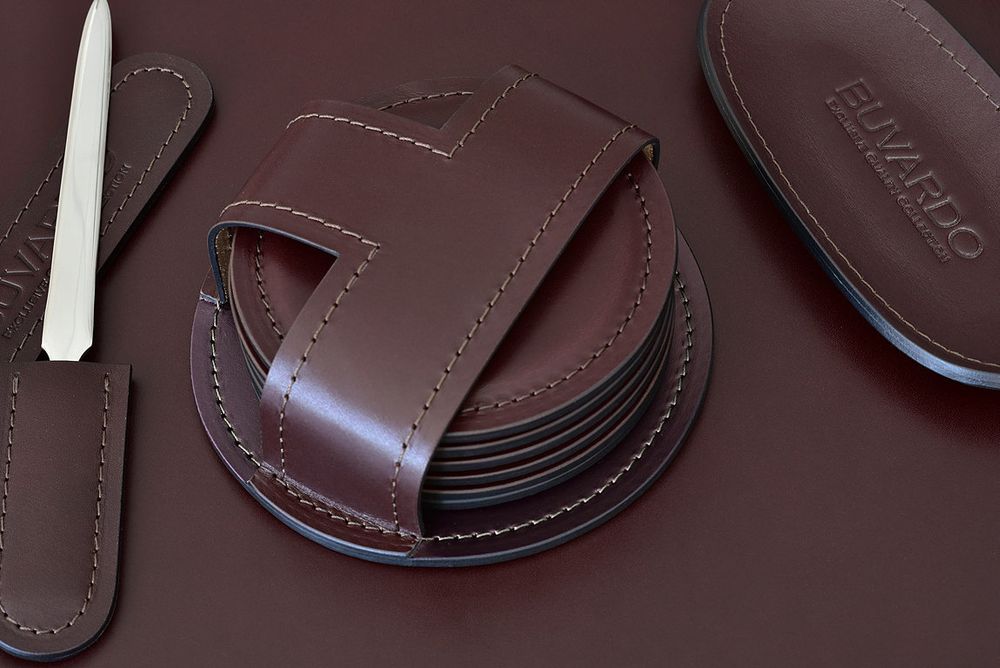 кожаный бирдекель