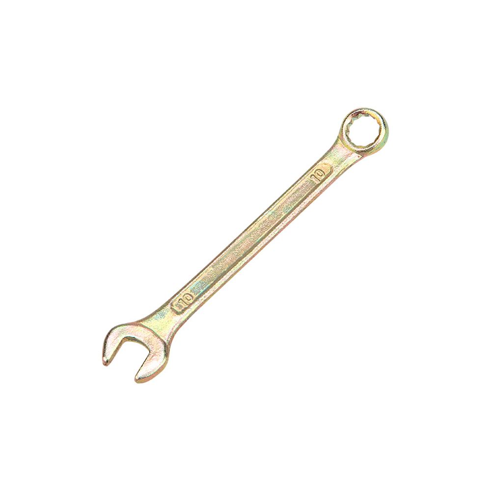 Ключ комбинированный Rexant, 10 мм, желтый цинк