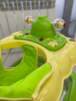 Ходунки SBL 5301 T1 (Teddy Bear), зеленый (силиконовые колеса)