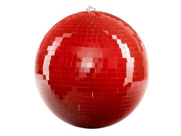 Зеркальный шар, 30см, красный, LAudio WS-MB30RED