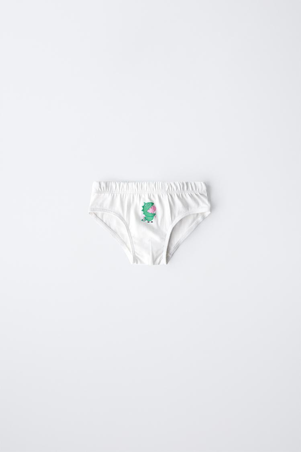 ZARA НАБОР ИЗ 3 ТРУСОВ С ПРИНТОМ PEPPA PIG ™, БЕЛЫЙ