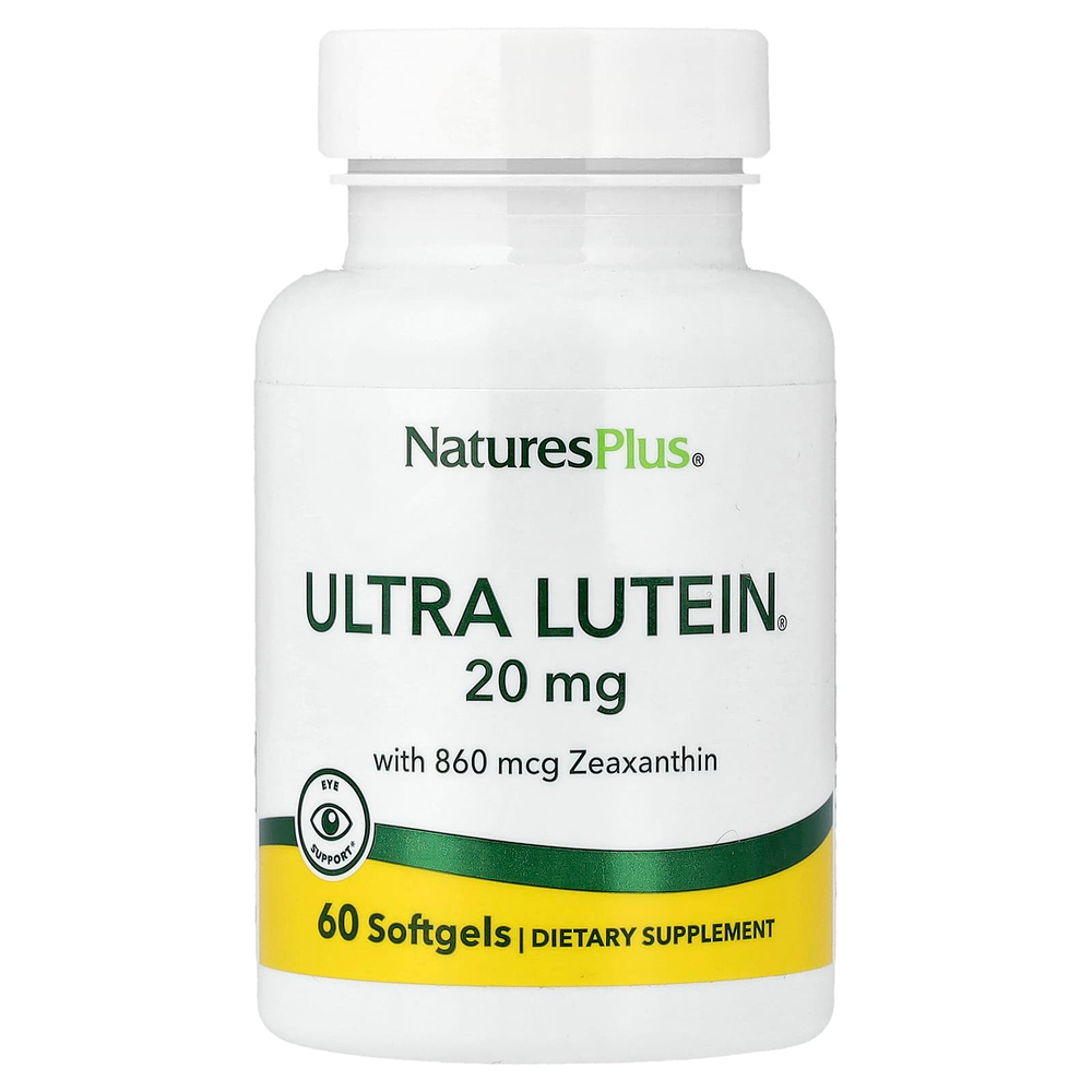 NaturesPlus, Ultra Lutein®, 20 мг, 60 капсул