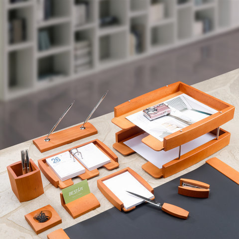 Набор настольный BESTAR "Oceanus" из массива дерева (бук), 10 предметов, цвет "светлая вишня", 236379