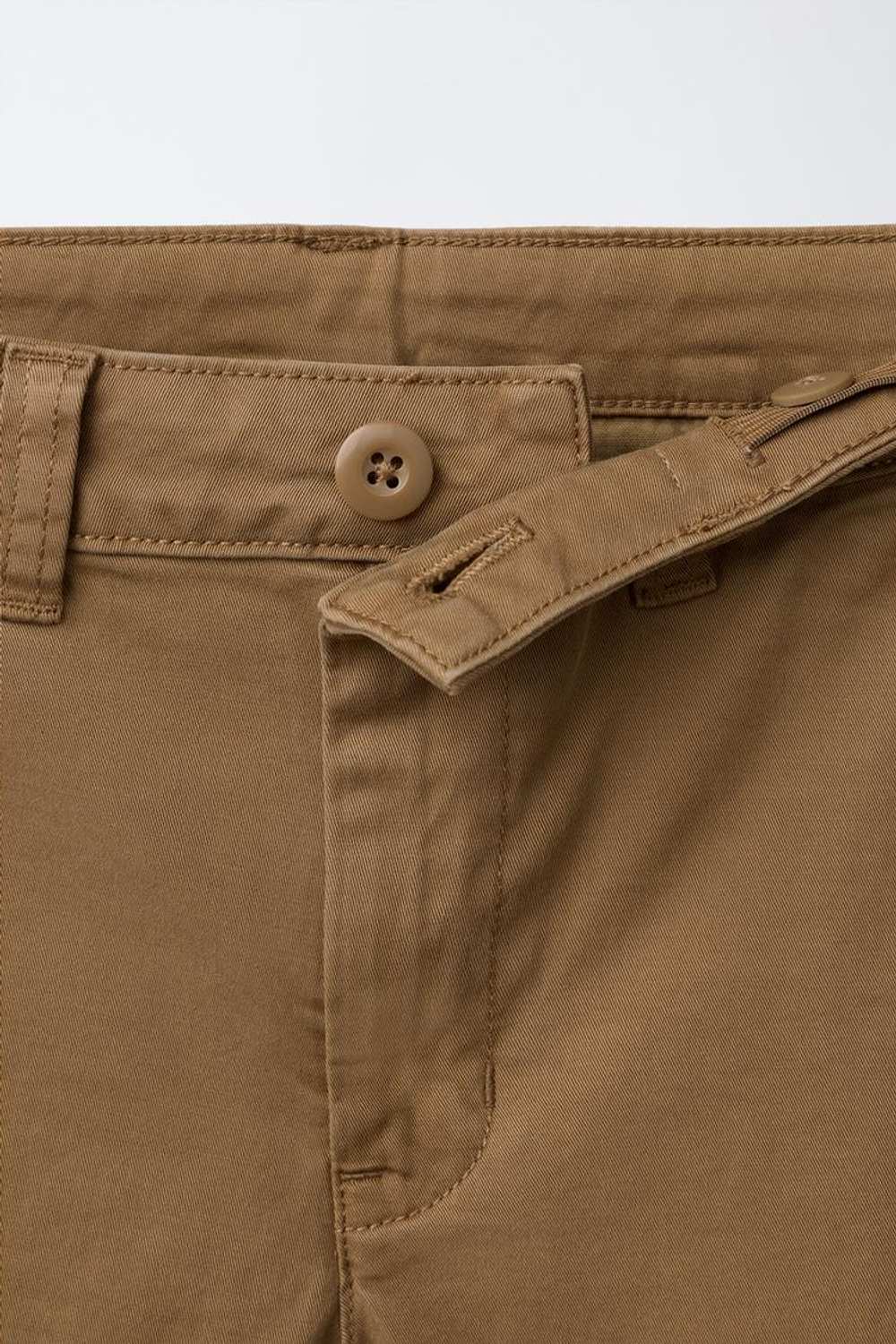 ZARA БРЮКИ ЧИНОС RELAXED, КОРИЧНЕВЫЙ