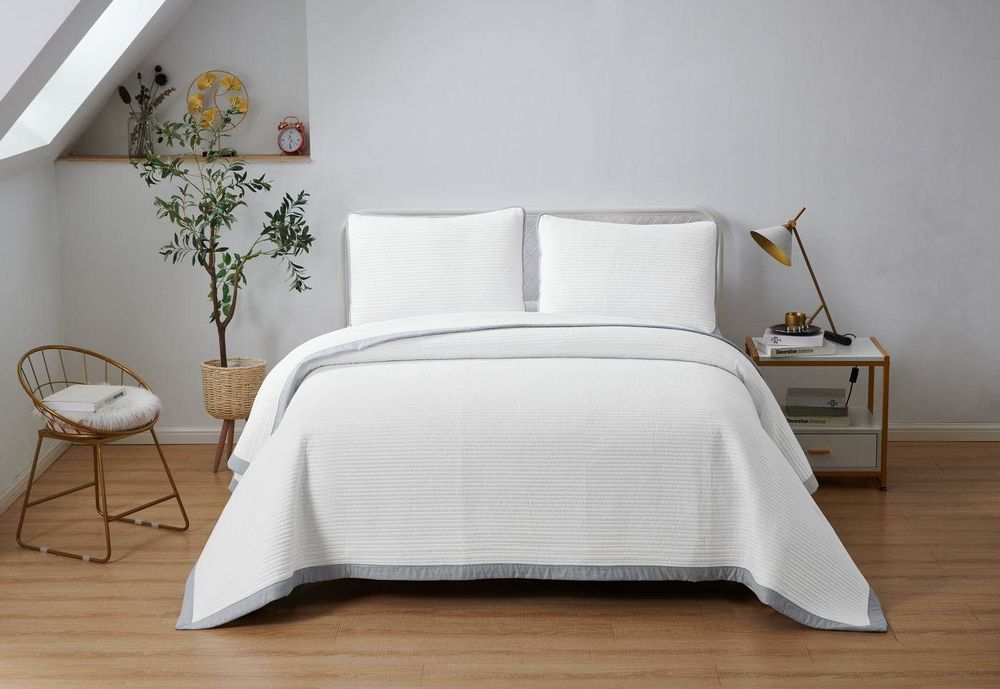 Покрывало 160х220 и 1 наволочка Sofi De MarkO Марисоль белое