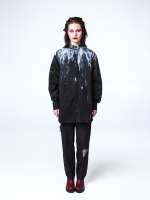 Рубашка "Черномор" с окрашиванием. Черно-белая