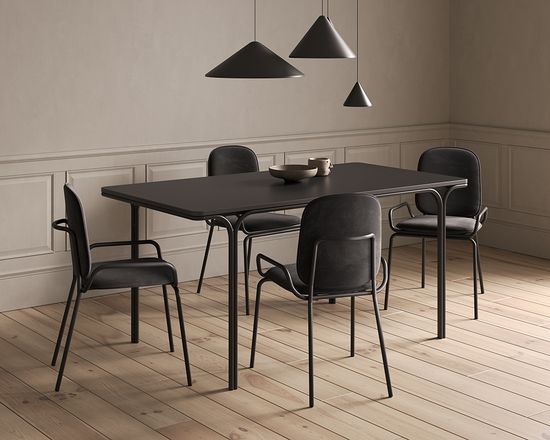 Стол обеденный ror, 85х120 см, черный