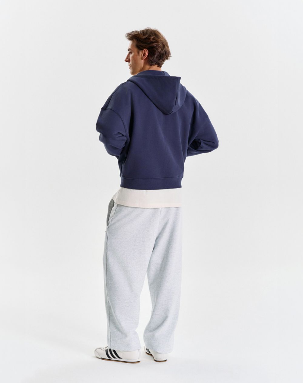 Худи Bruler d'Amour Zip Logo de base 01 Navy